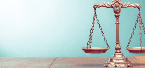 Law scales of justice